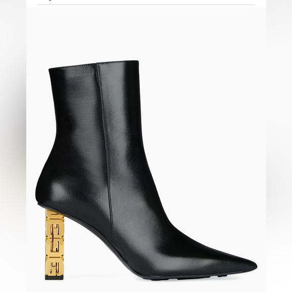 GIVENCHY
G Cube 85 Ankle Boot black with gold heel - Picture 1 of 9